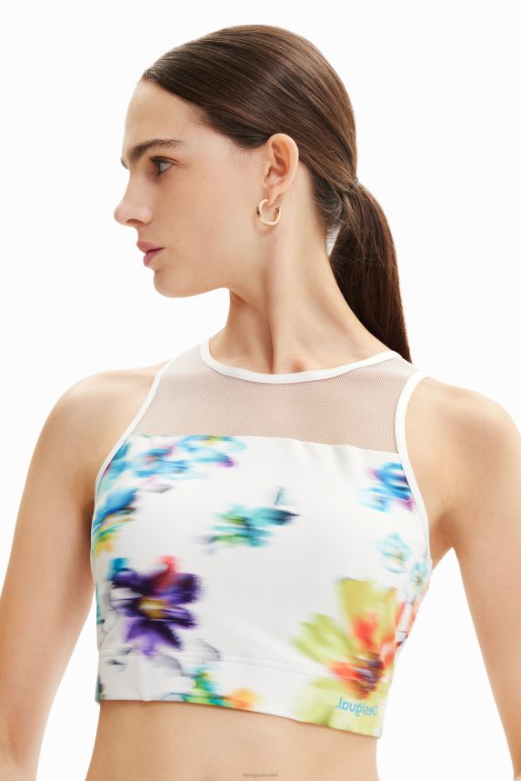 Women DesigualFloral sport top Clothing 68X240784