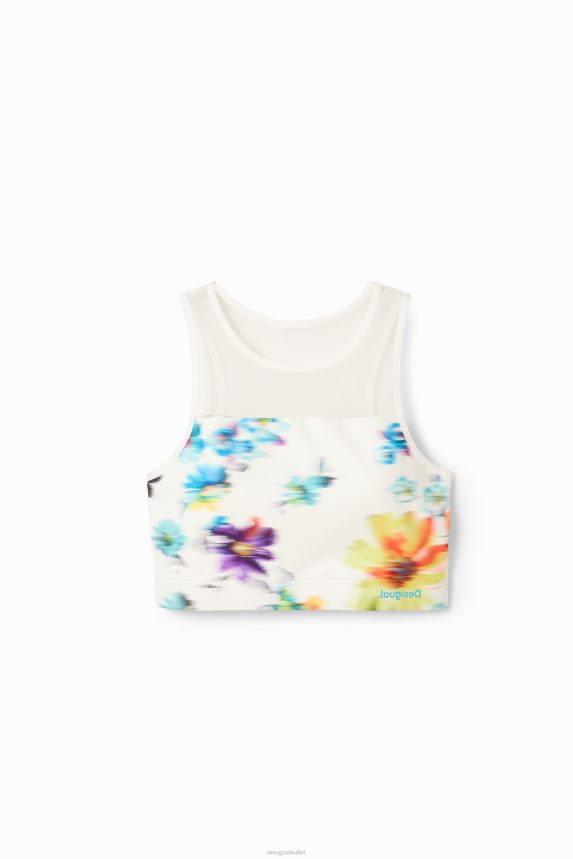 Women DesigualFloral sport top Clothing 68X240784