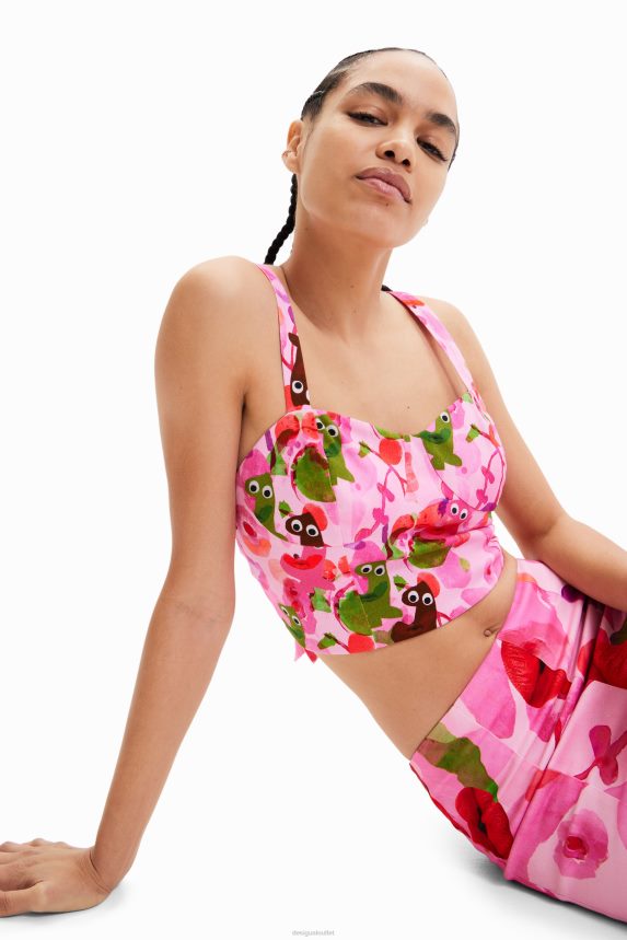 Women DesigualM. Christian Lacroix short corset top Clothing 68X240694