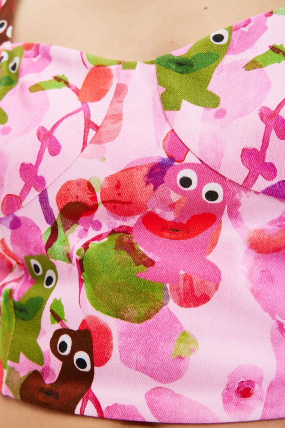 Women DesigualM. Christian Lacroix short corset top Clothing 68X240694