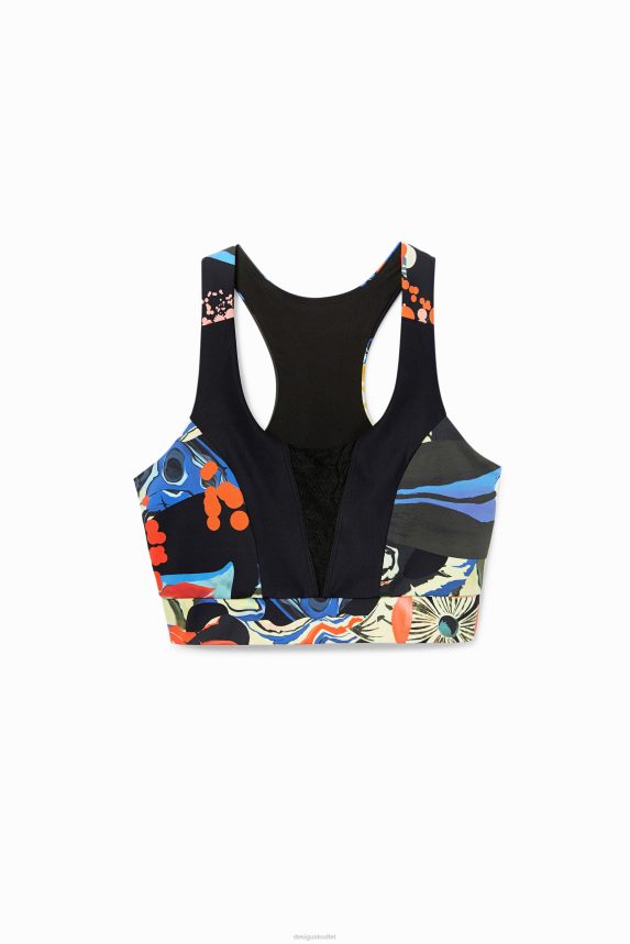 Women DesigualSlim top flowers strap Clothing 68X240363