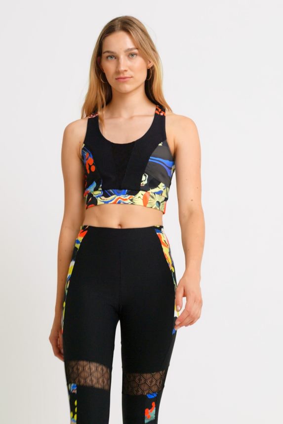 Women DesigualSlim top flowers strap Clothing 68X240363