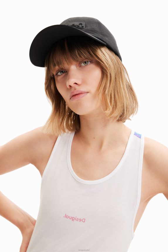 Women DesigualSport floral vest top Clothing 68X240435