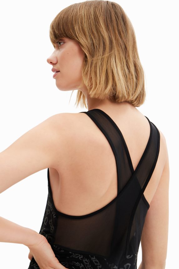 Women DesigualSport logo vest top Clothing 68X240628