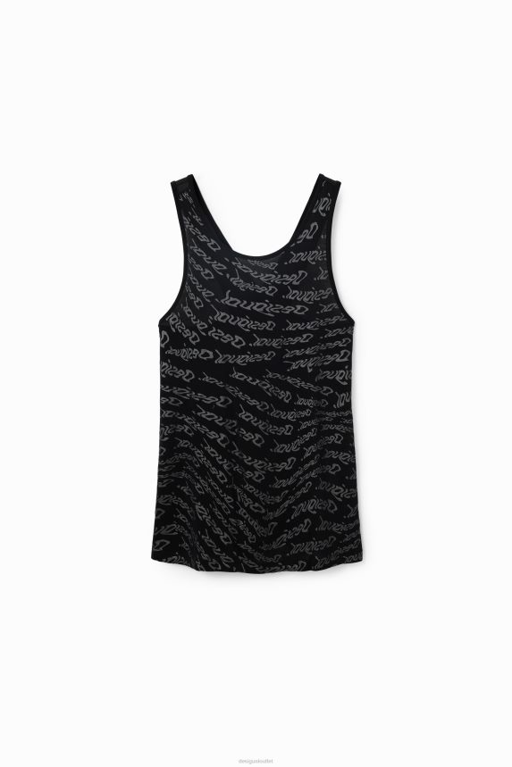 Women DesigualSport logo vest top Clothing 68X240628