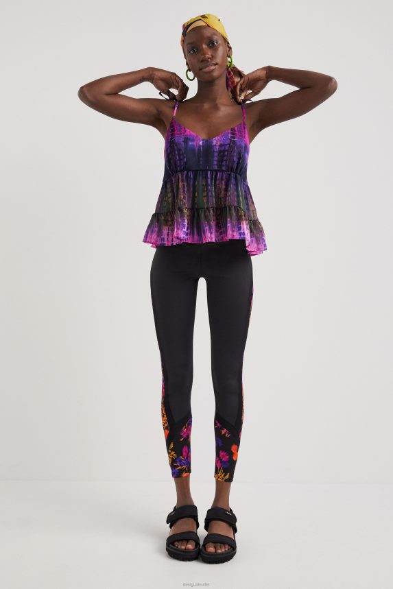 Women DesigualTie-dye strap top Clothing 68X2401116