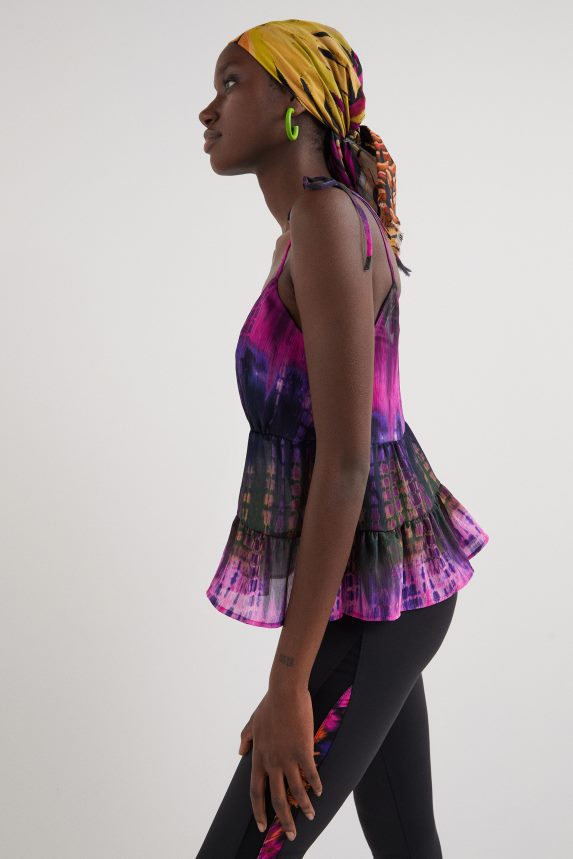 Women DesigualTie-dye strap top Clothing 68X2401116