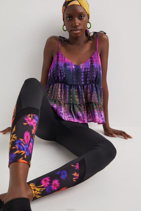 Women DesigualTie-dye strap top Clothing 68X2401116