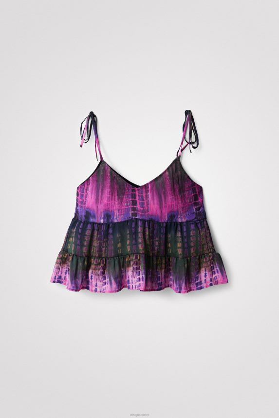 Women DesigualTie-dye strap top Clothing 68X2401116