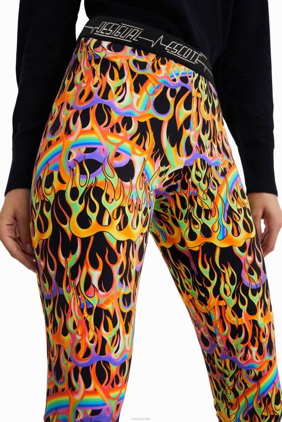 Women DesigualAnimal print slim leggings Clothing 68X2401048