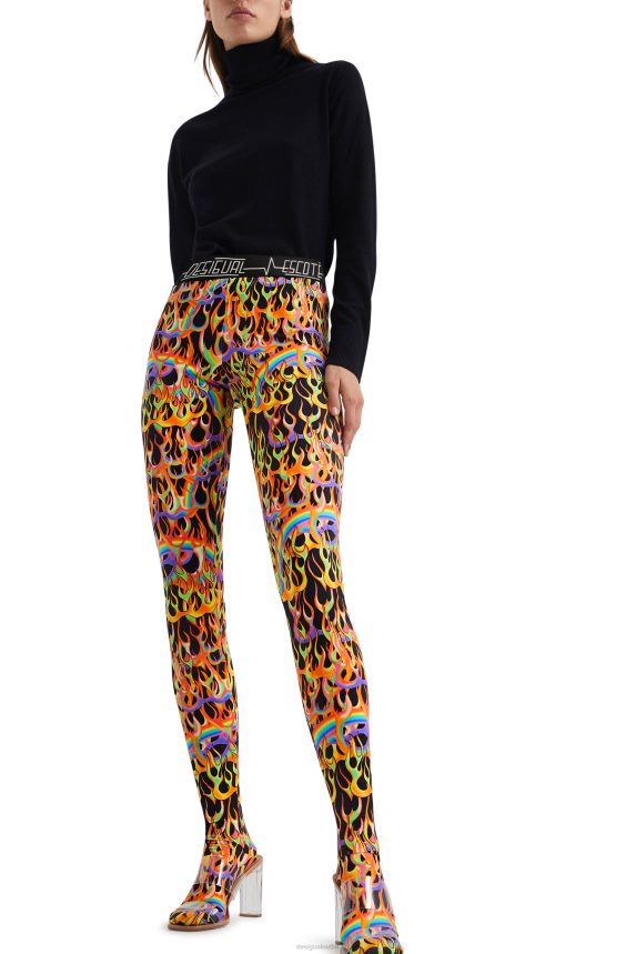 Women DesigualAnimal print slim leggings Clothing 68X2401048
