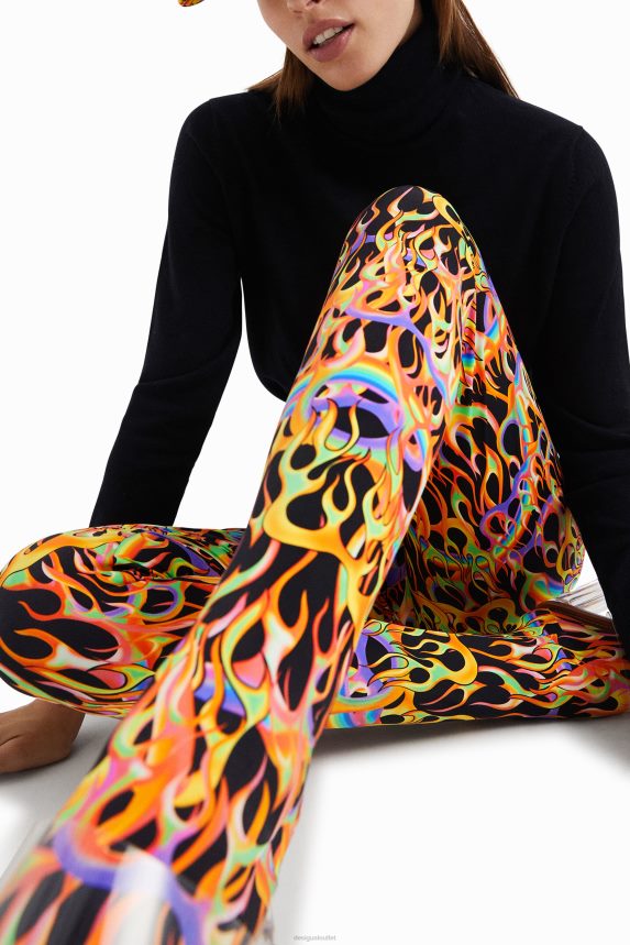 Women DesigualAnimal print slim leggings Clothing 68X2401048