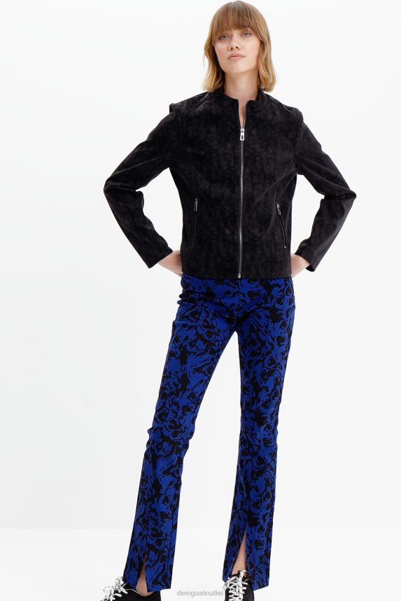 Women DesigualArty slit trousers Clothing 68X240610