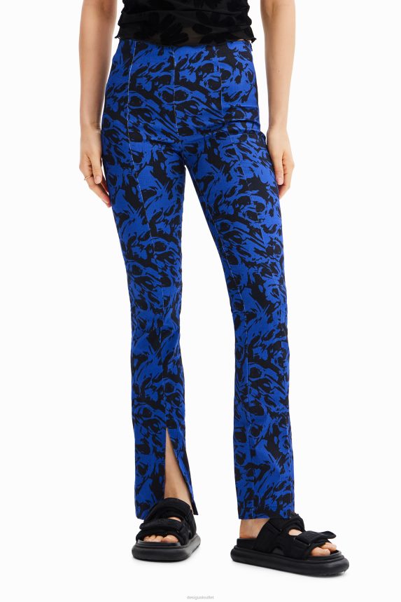 Women DesigualArty slit trousers Clothing 68X240610