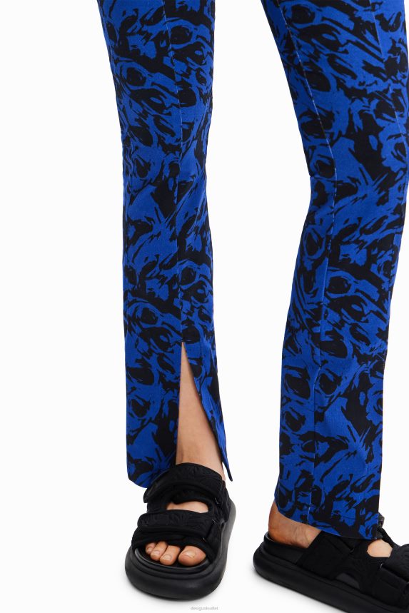 Women DesigualArty slit trousers Clothing 68X240610