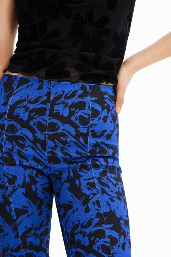 Women DesigualArty slit trousers Clothing 68X240610