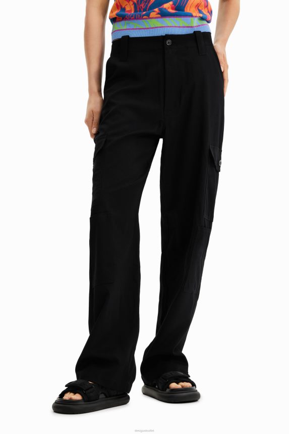 Women DesigualBasic cargo trousers Clothing 68X240162