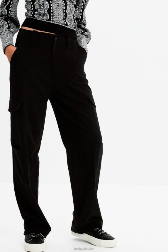 Women DesigualBasic cargo trousers Clothing 68X240162