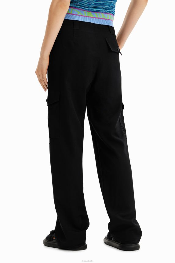 Women DesigualBasic cargo trousers Clothing 68X240162