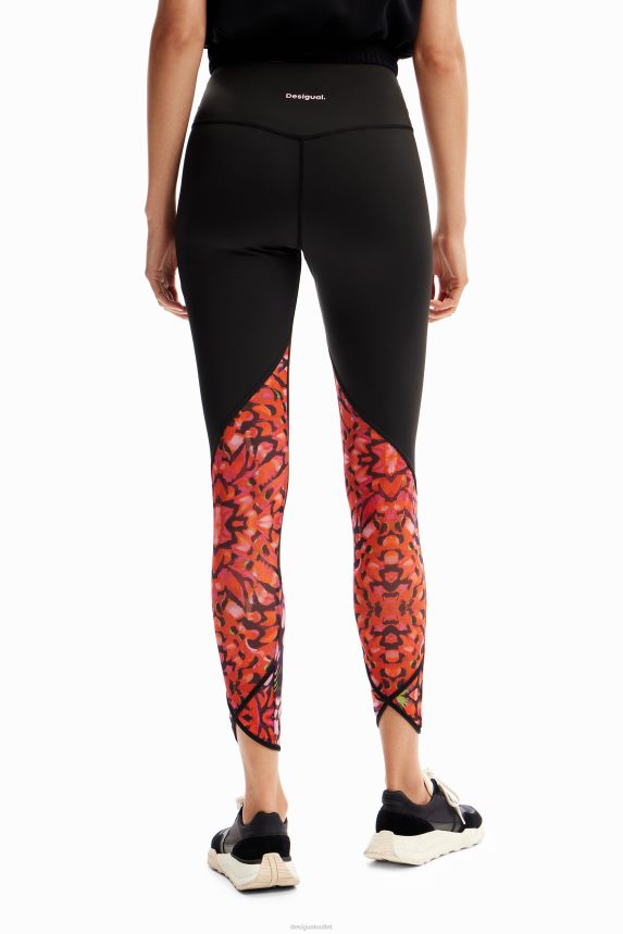 Women DesigualButterfly sport leggings Clothing 68X24078