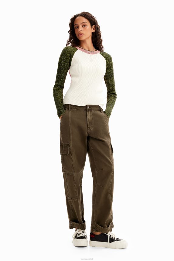 Women DesigualCargo jeans Clothing 68X240148