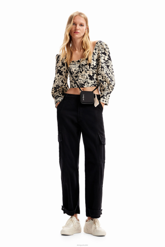 Women DesigualCargo jeans Clothing 68X240249