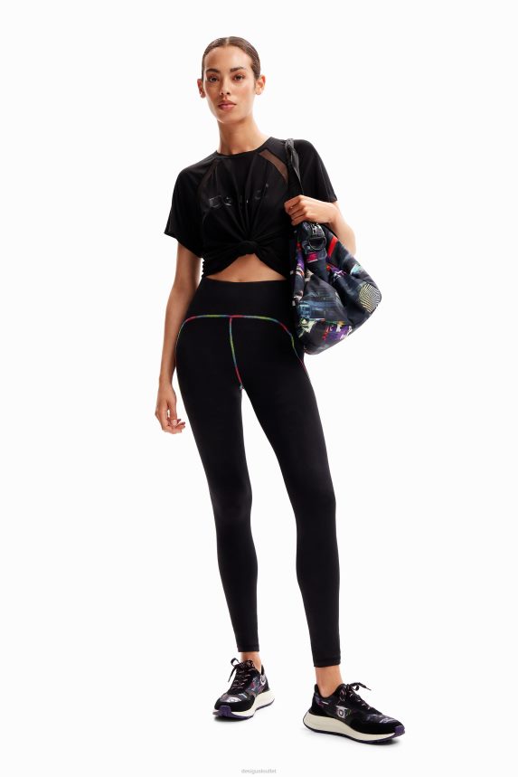 Women DesigualContrasting sport leggings Clothing 68X240193