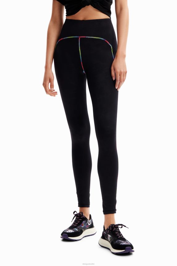 Women DesigualContrasting sport leggings Clothing 68X240193