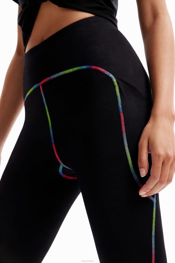 Women DesigualContrasting sport leggings Clothing 68X240193