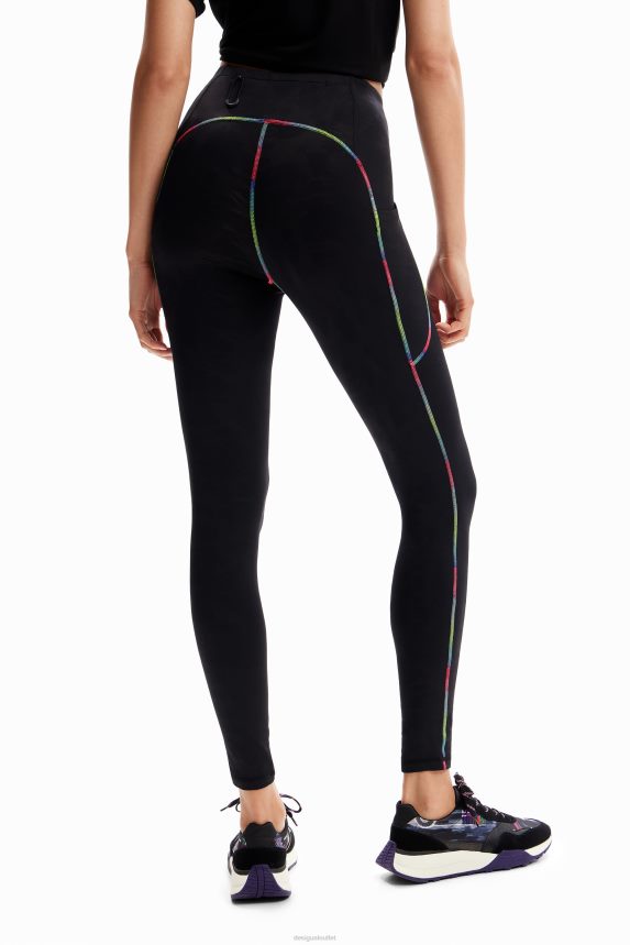Women DesigualContrasting sport leggings Clothing 68X240193