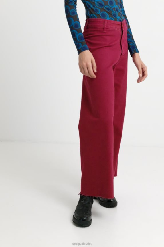 Women DesigualCropped culotte jeans Clothing 68X240735