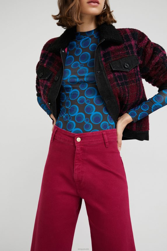 Women DesigualCropped culotte jeans Clothing 68X240735