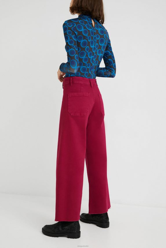 Women DesigualCropped culotte jeans Clothing 68X240735