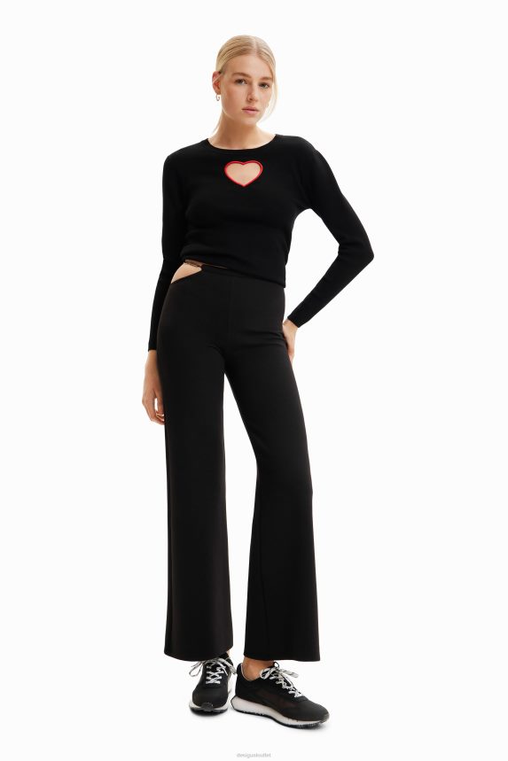 Women DesigualCut-out chain trousers Clothing 68X240353