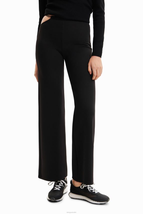 Women DesigualCut-out chain trousers Clothing 68X240353