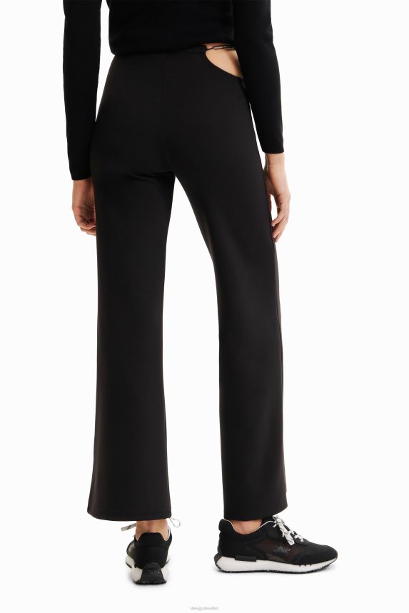 Women DesigualCut-out chain trousers Clothing 68X240353