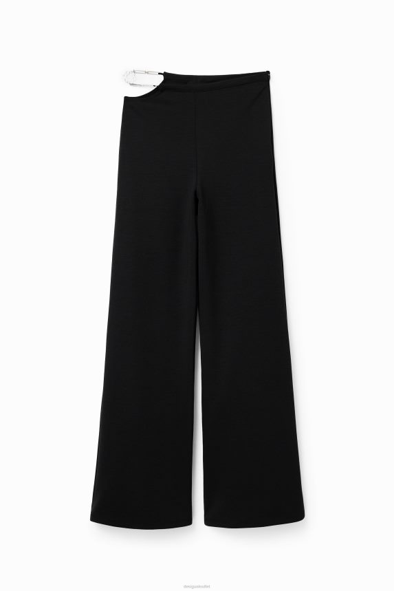 Women DesigualCut-out chain trousers Clothing 68X240353