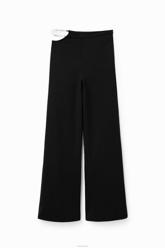 Women DesigualCut-out chain trousers Clothing 68X240687