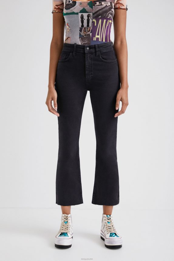 Women DesigualFlared ankle grazer jeans Clothing 68X2401026