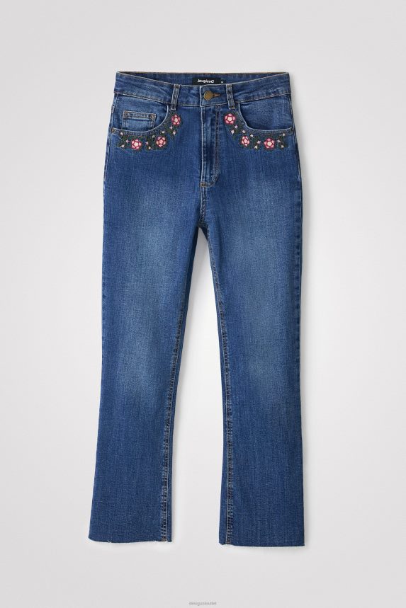 Women DesigualFlared cropped jeans Clothing 68X2401036