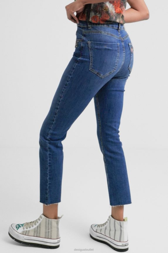 Women DesigualFlared cropped jeans Clothing 68X2401036