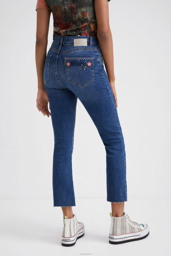 Women DesigualFlared cropped jeans Clothing 68X2401036