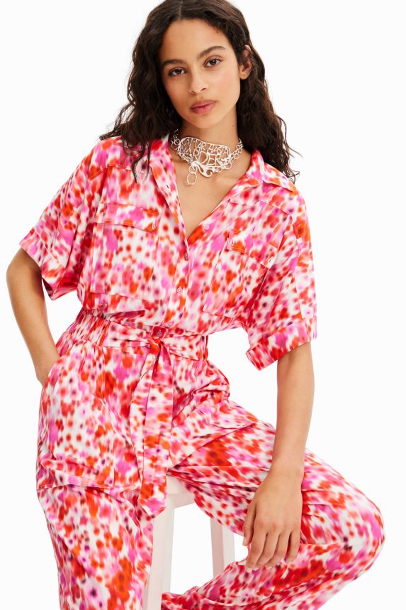 Women DesigualFloral boiler suit Clothing 68X240463
