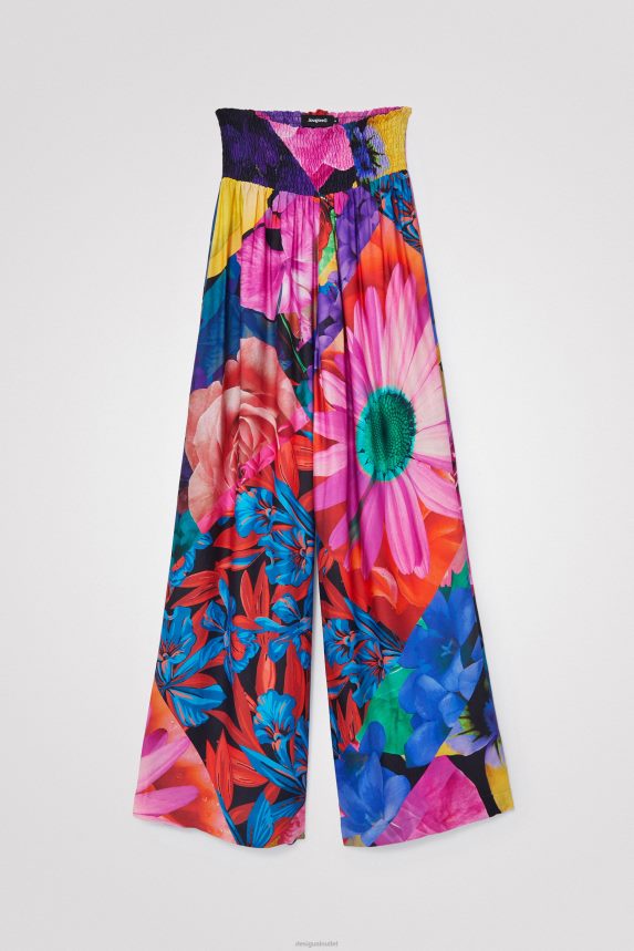 Women DesigualFloral palazzo trousers Clothing 68X2401078
