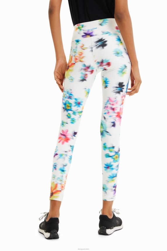 Women DesigualFloral sport leggings Clothing 68X240507