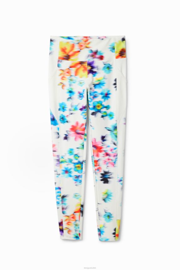 Women DesigualFloral sport leggings Clothing 68X240507