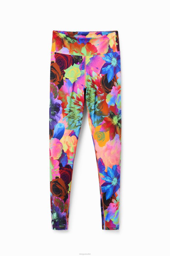 Women DesigualFloral stretch leggings Clothing 68X240282