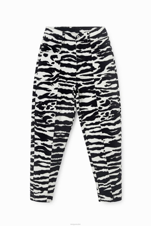 Women DesigualHigh-waisted long trousers Clothing 68X2401034