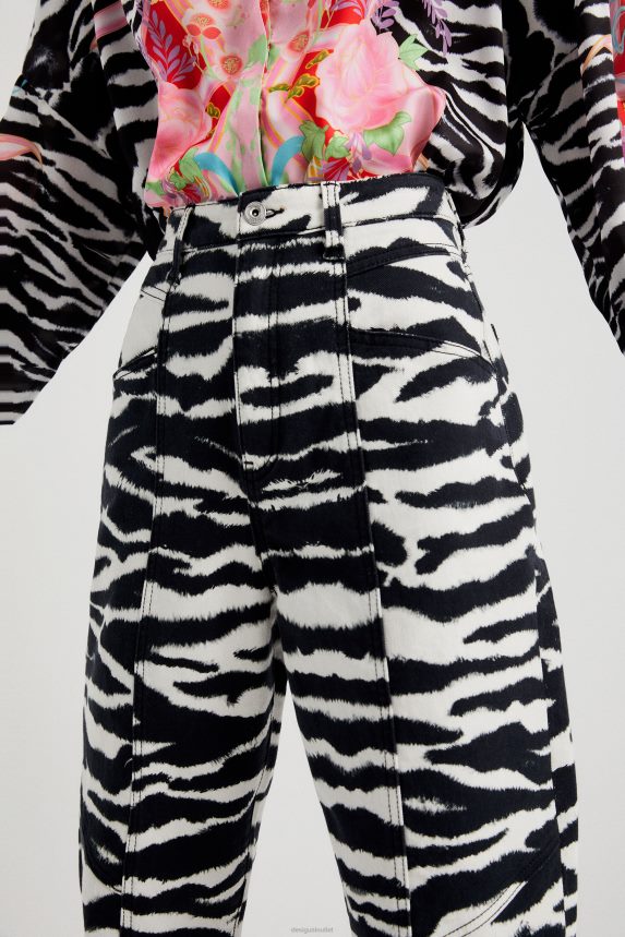 Women DesigualHigh-waisted long trousers Clothing 68X2401034