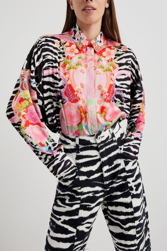 Women DesigualHigh-waisted long trousers Clothing 68X2401034